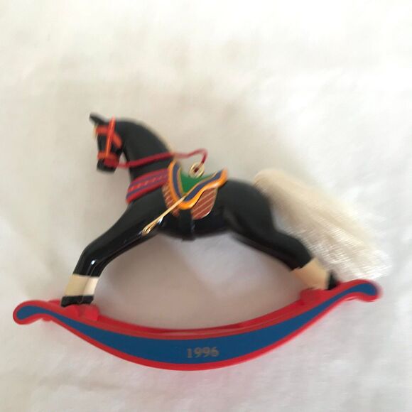 VTG Hallmark Keepsake Collector Series Christmas Ornament 1996 Rocking Horse - Picture 8 of 11